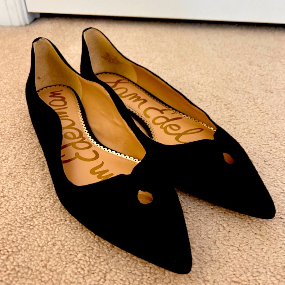 Sam Edelman black flats, size 9